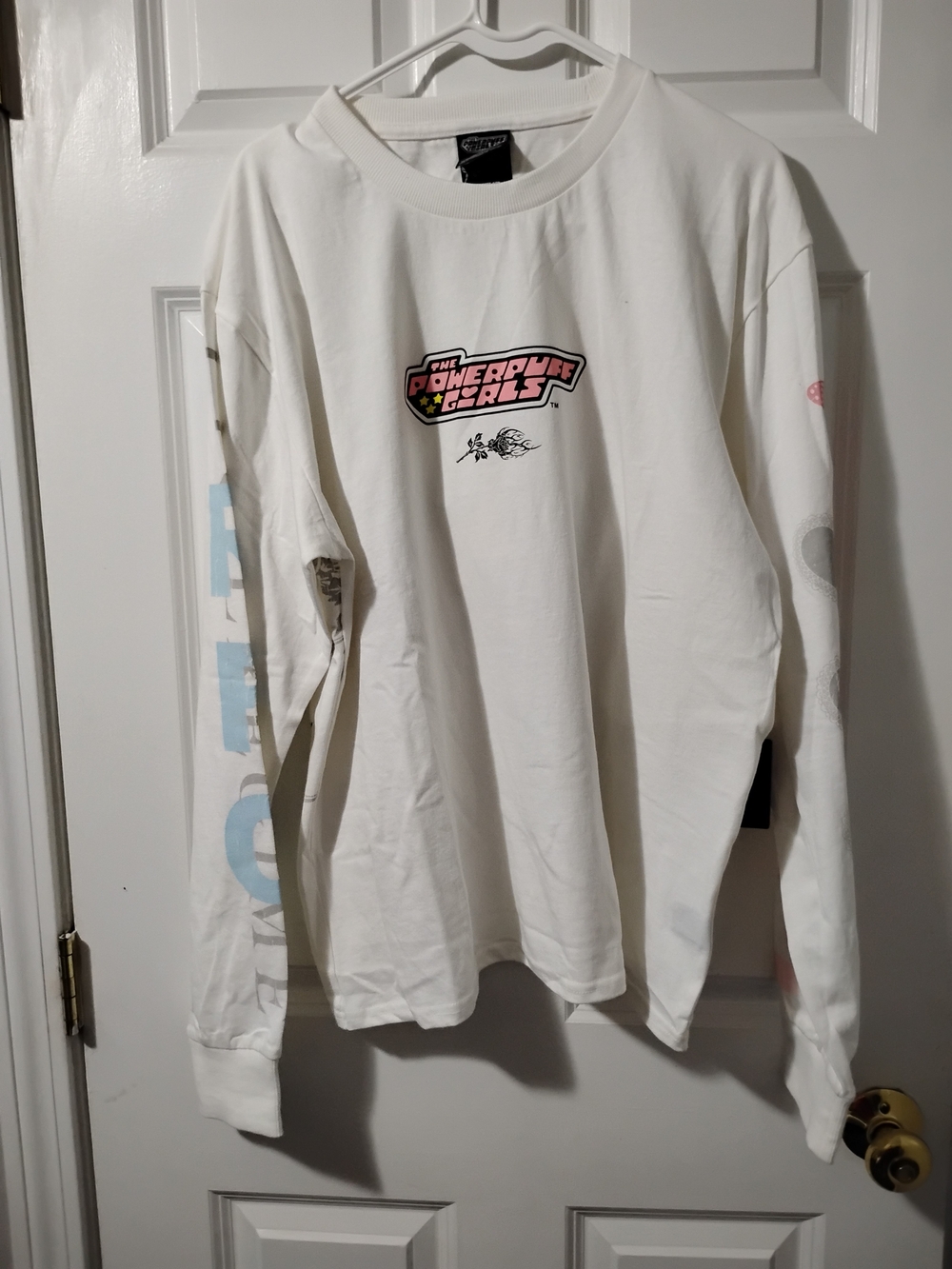 Civil Regime Collab White Long-Sleeve Graphic Shirt